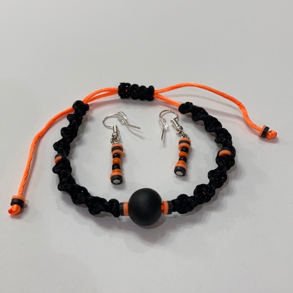 Halloween 🎃 braided macrame jewelry set - Picture 14 of 16